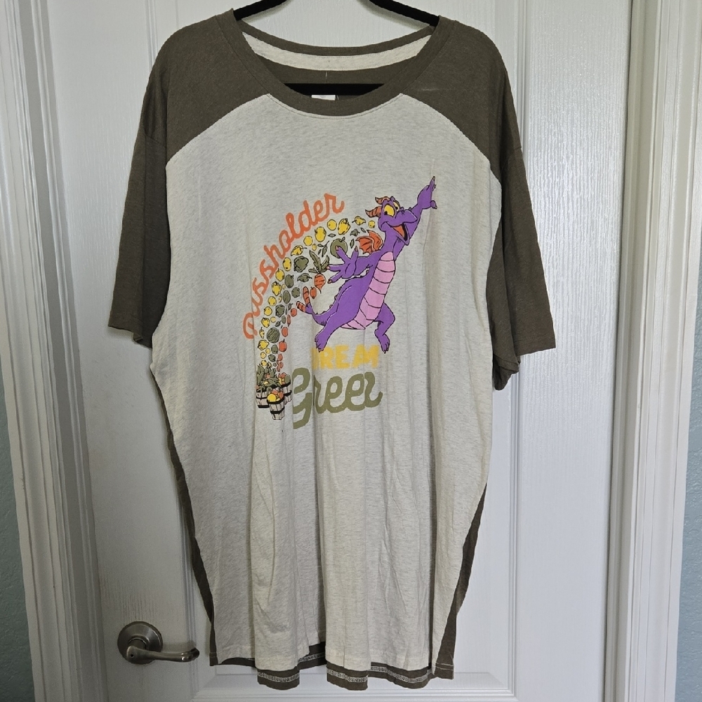 Disney World WDW Passholder Green Figment T-Shirt Top - PLUS SIZE 3XL 3X NWT